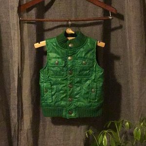 OshKosh Kids puffy vest Green size 18 months